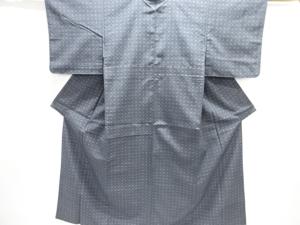 抽象模様織り出し手織り紬着物